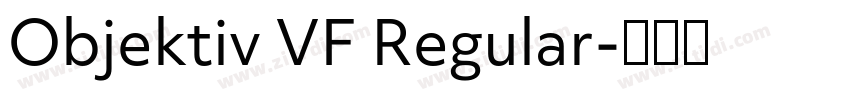 Objektiv VF Regular字体转换